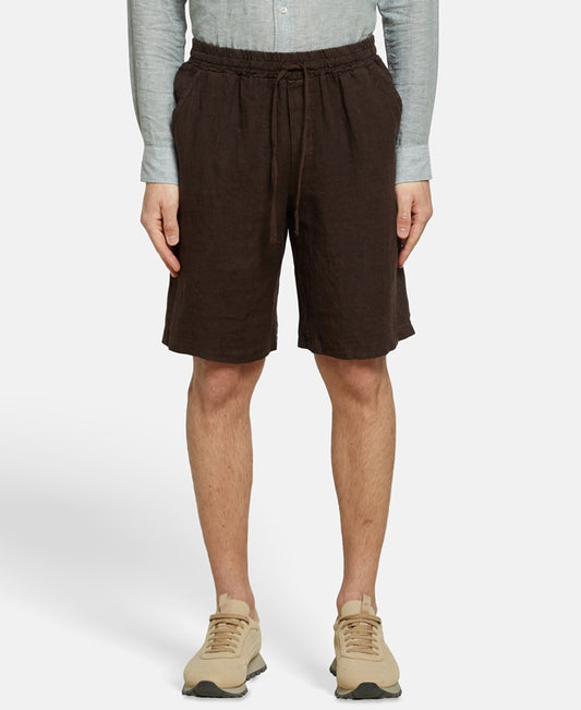 Leinen-Bermudas