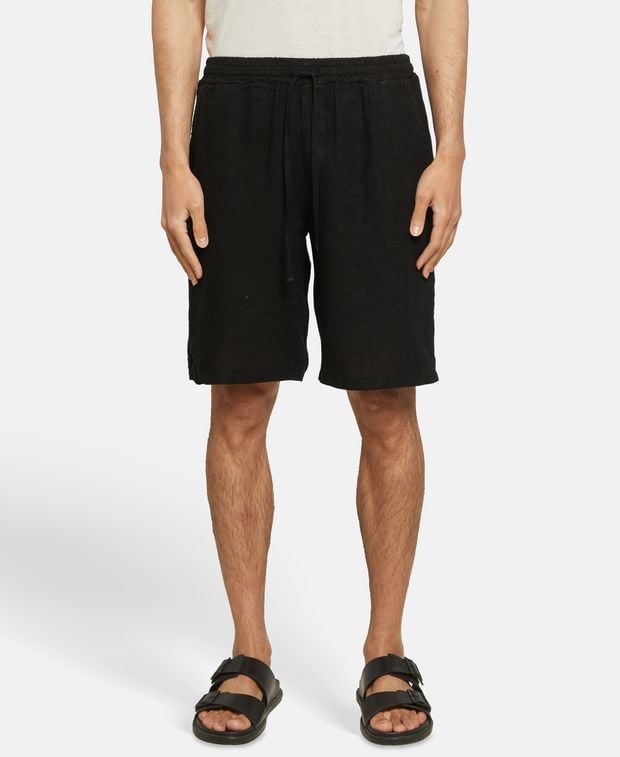 Leinen-Bermudas