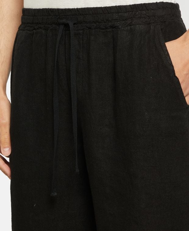 Leinen-Bermudas