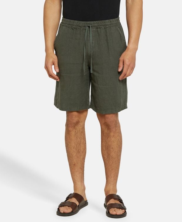 Leinen-Bermudas