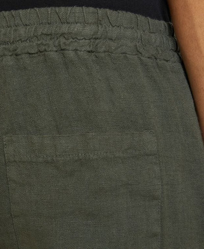 Leinen-Bermudas
