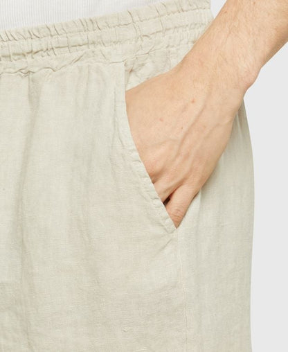 Leinen-Bermudas