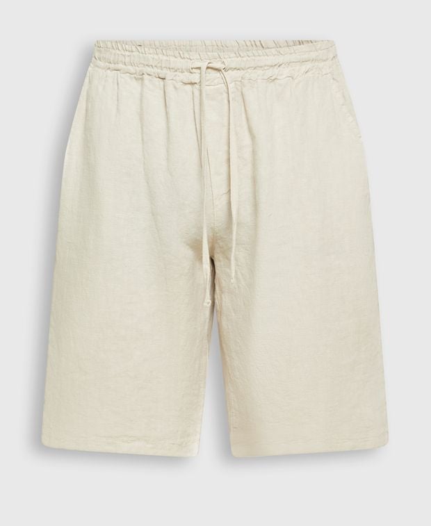 Leinen-Bermudas