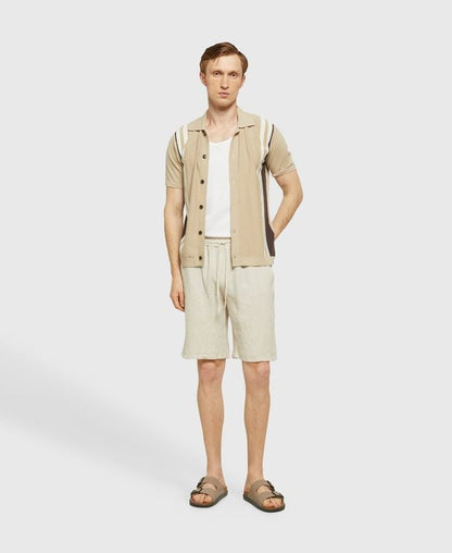 Leinen-Bermudas