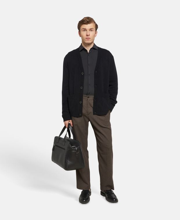 Woll-Cardigan mit Kaschmiranteil