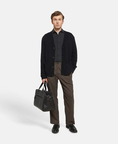 Woll-Cardigan mit Kaschmiranteil