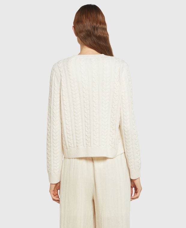Woll-Cardigan mit Kaschmiranteil