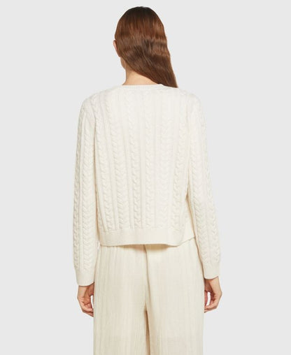 Woll-Cardigan mit Kaschmiranteil