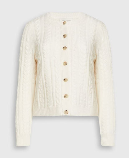 Woll-Cardigan mit Kaschmiranteil
