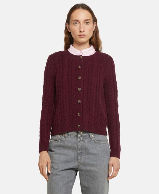 Woll-Strickjacke