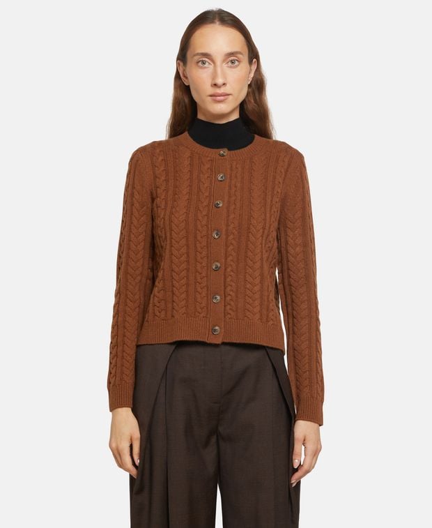 Woll-Strickjacke