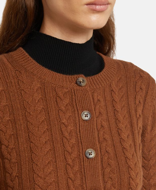 Woll-Strickjacke