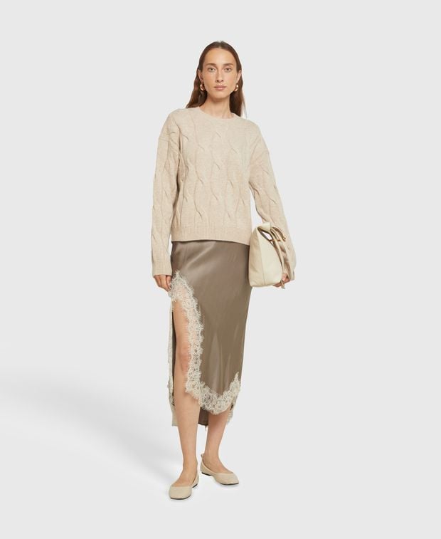 Wollpullover mit Kaschmiranteil