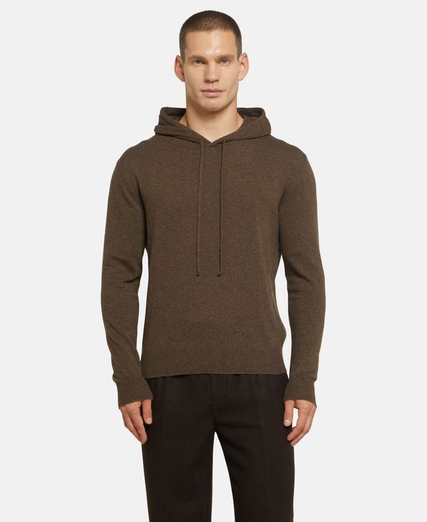 Hoodie mit Wollanteil