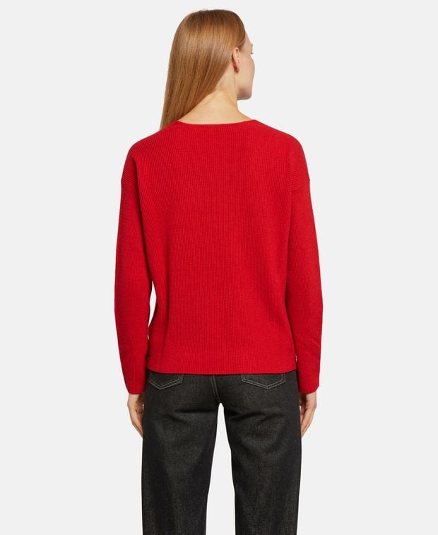 Pullover mit Wollanteil
