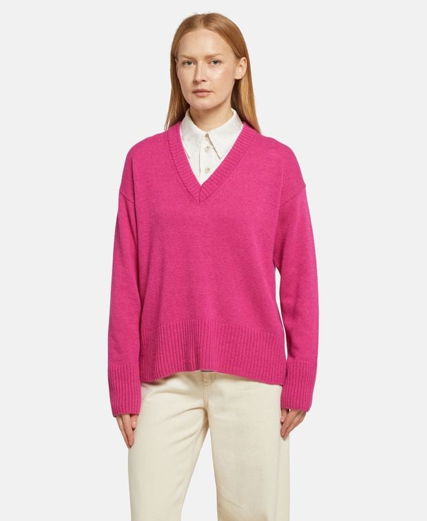 Pullover mit Wollanteil