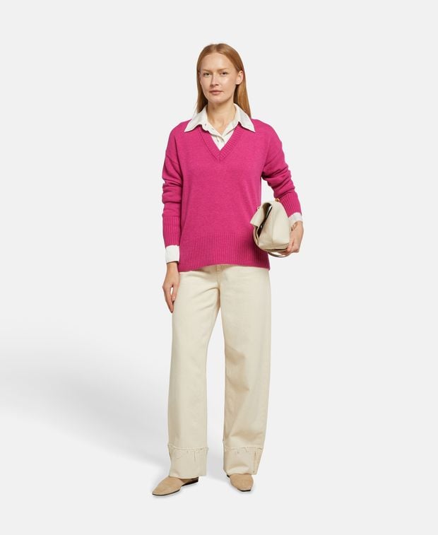 Pullover mit Wollanteil