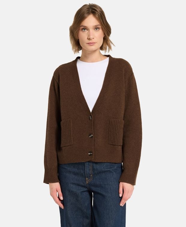 Woll-Strickjacke