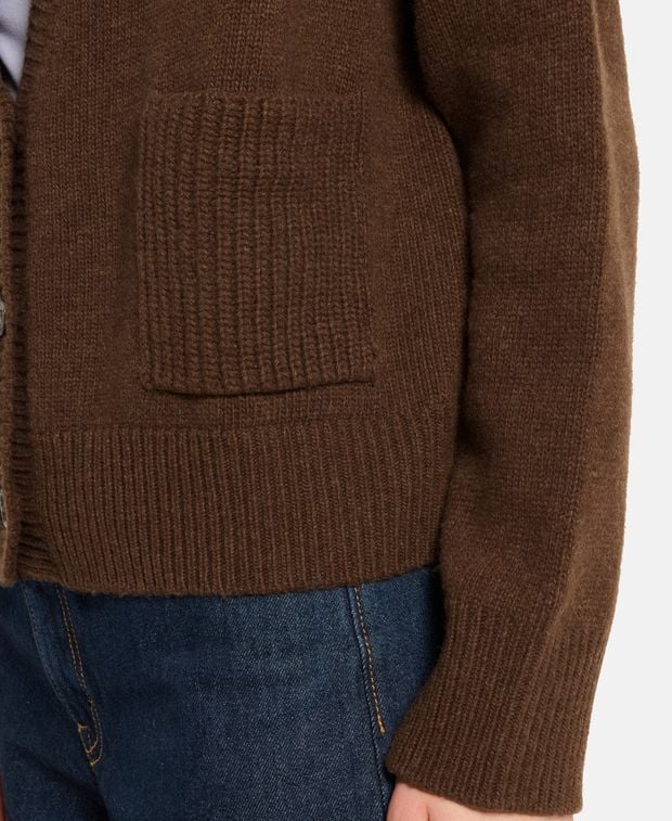 Woll-Strickjacke