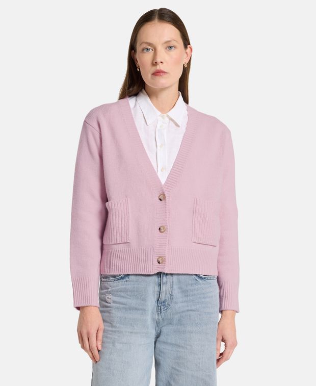 Woll-Strickjacke